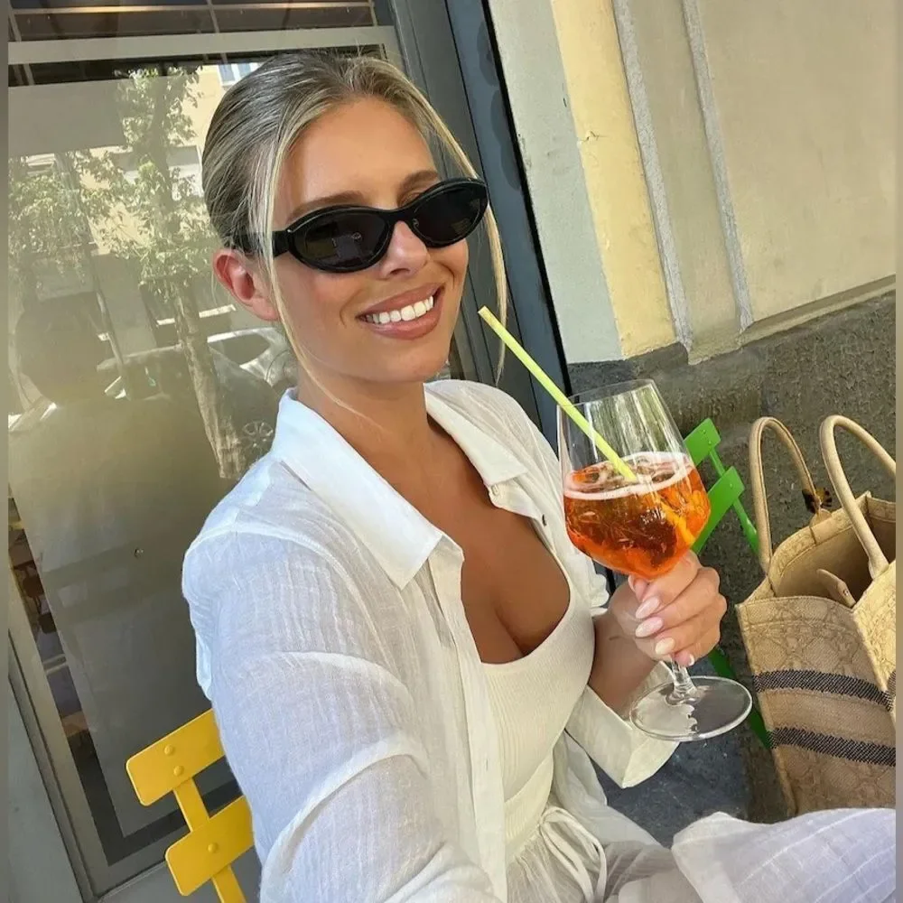 Prada Black Cat-Eye Sunglasses